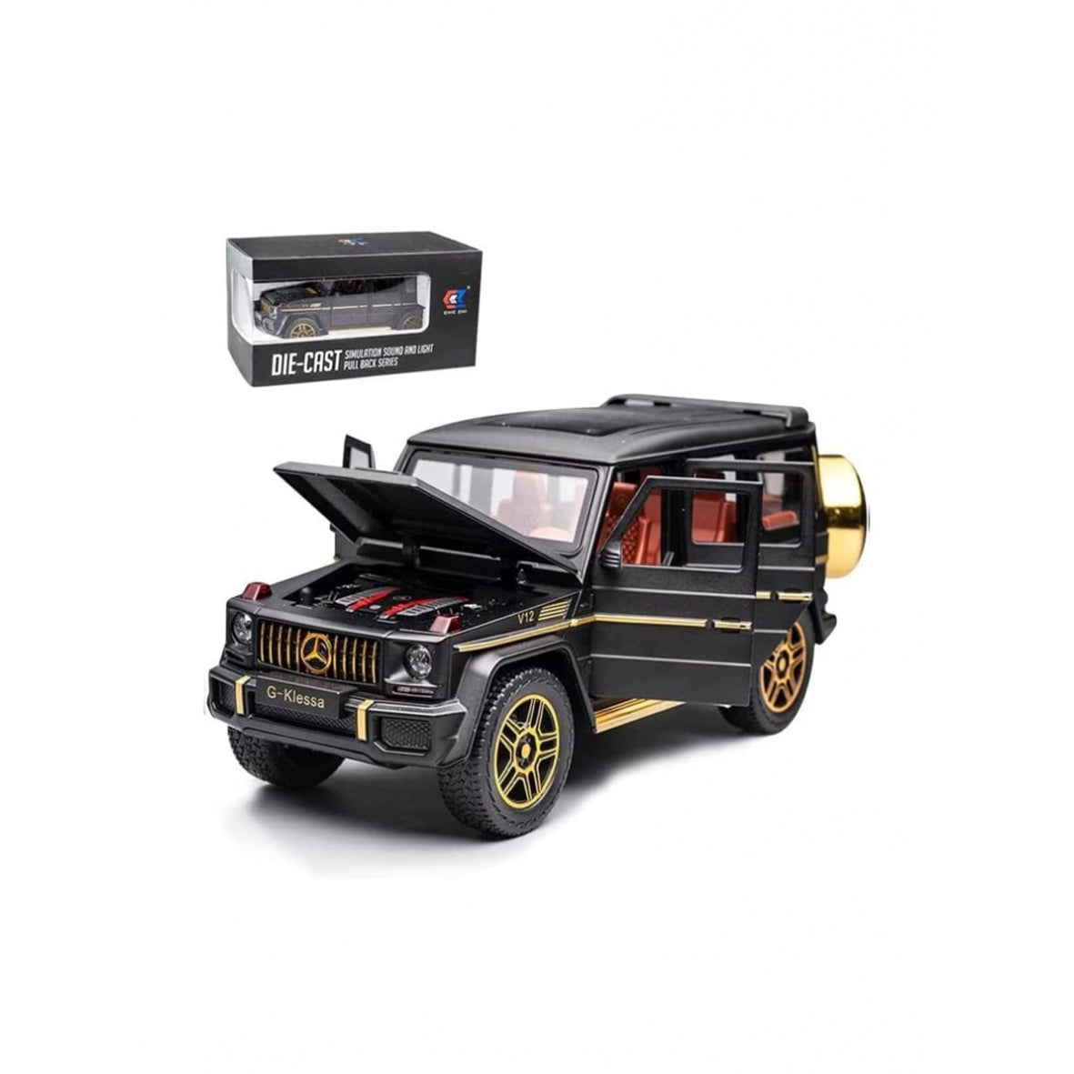 آلیاژ روی خودرو EROCK 1/24 بنز G63 AMG مدل