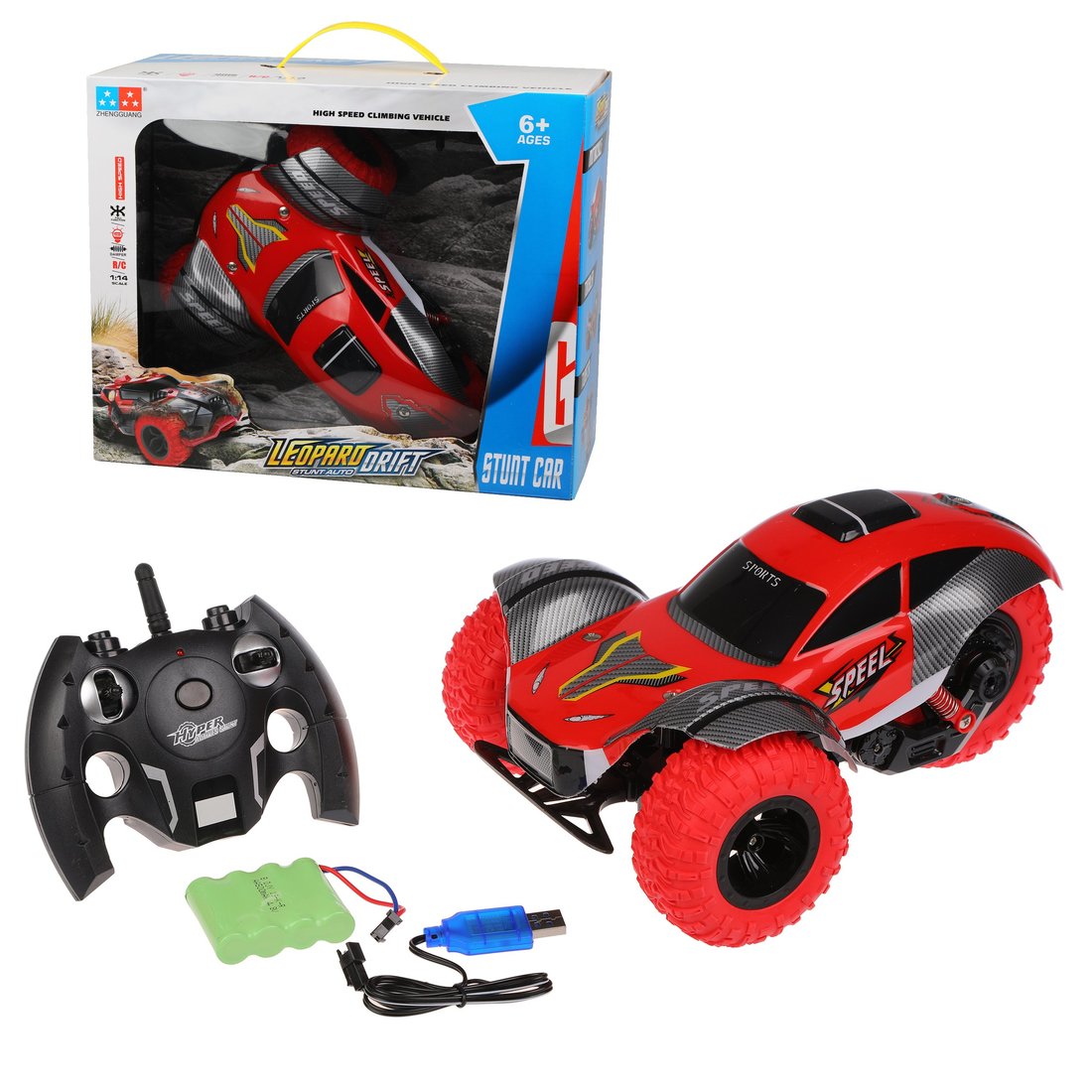ماشین شیرین کاری سه چرخ RC Leopard Drift™ – وسیله نقلیه دریفت با کنترل از راه دور پرسرعت