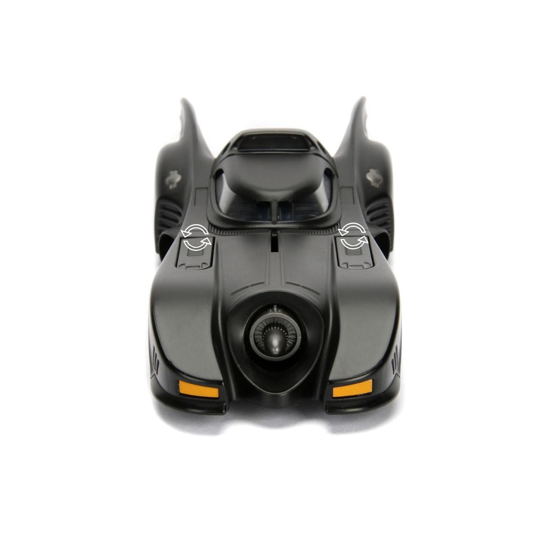Batmobile Super Hero Car Collectible Model – Retro Black Action Vehicle Toy