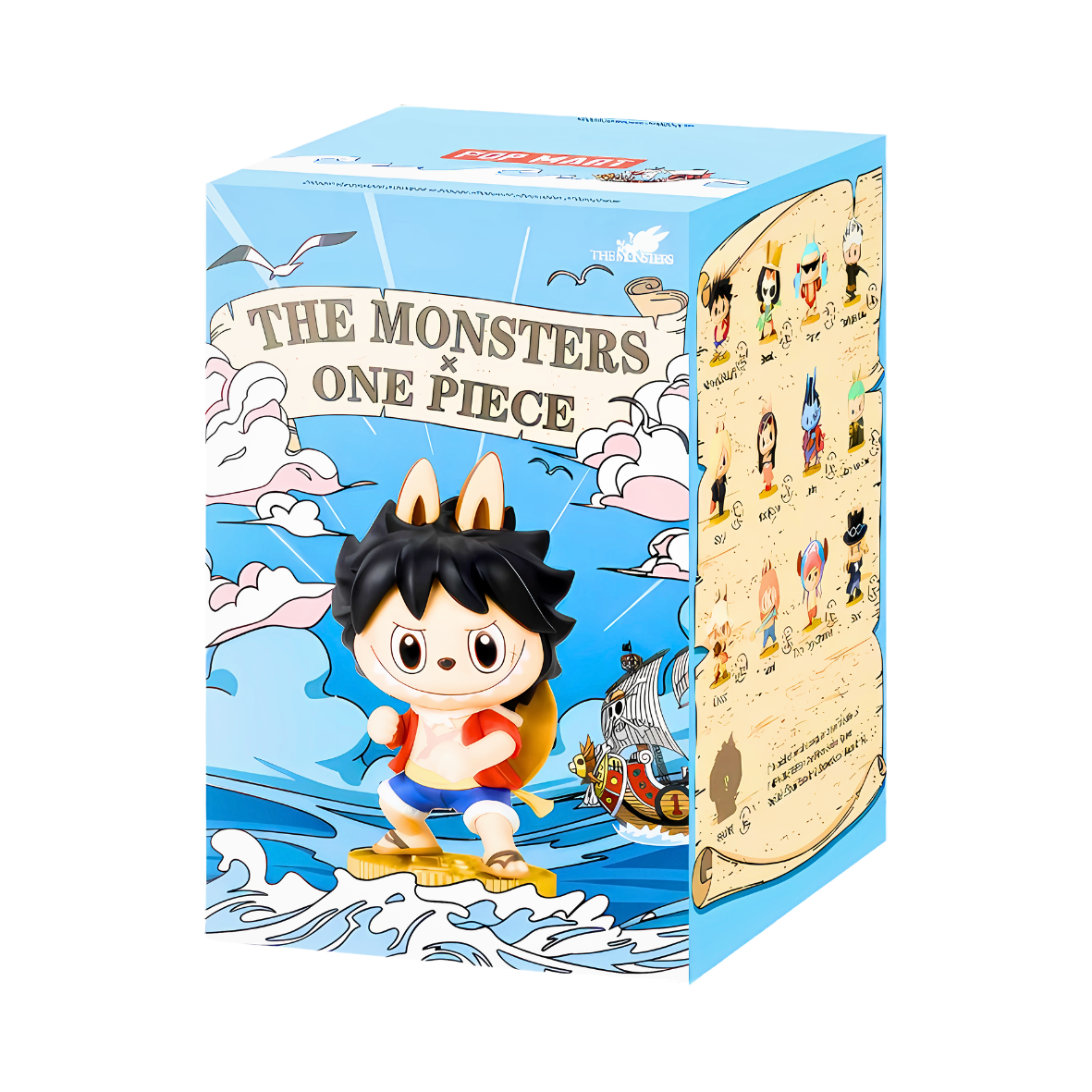 POP MART The Monsters × One Piece Series Figures فیگورهای جعبه کور، طراحی تصادفی
