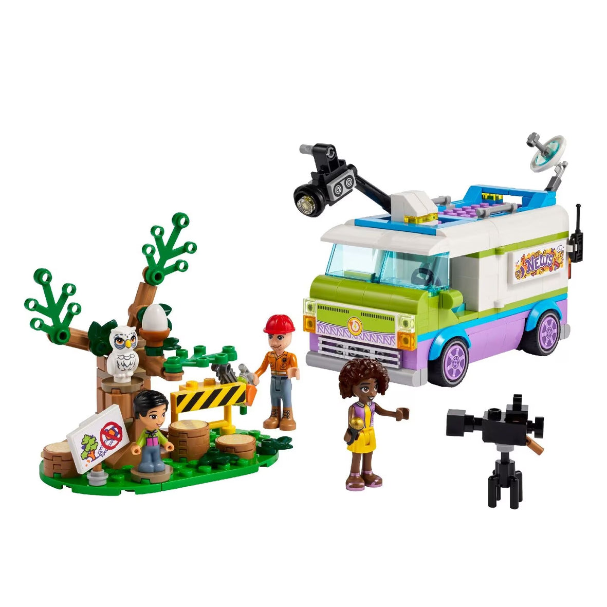 Lego Newsroom Van 41749 – detail view 6