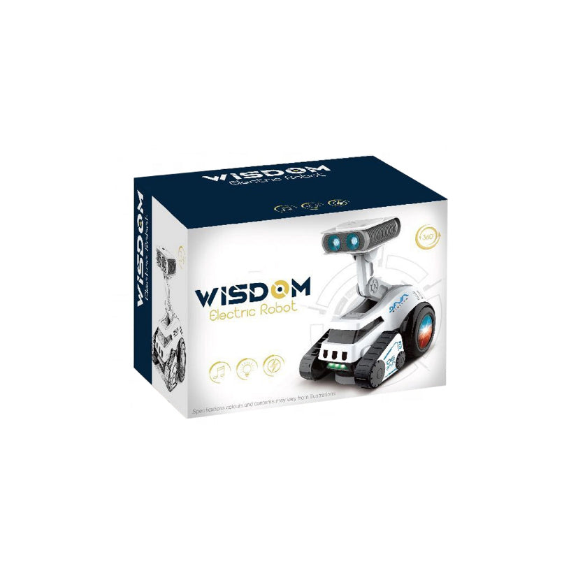 ربات الکتریکی چرخان 360 درجه Wisdom با نور و صدا برای سنین 3+