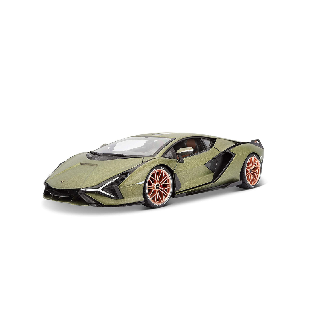 Bburago Lamborghini Sián FKP 37 Die-Cast Model Car 1:18 Scale – Metallic Green