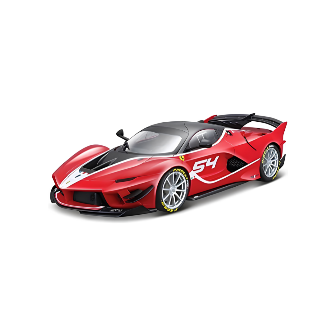 Bburago Ferrari FXX K EVO No. 54 Die-Cast Model Car 1:18 Scale – Signature Series