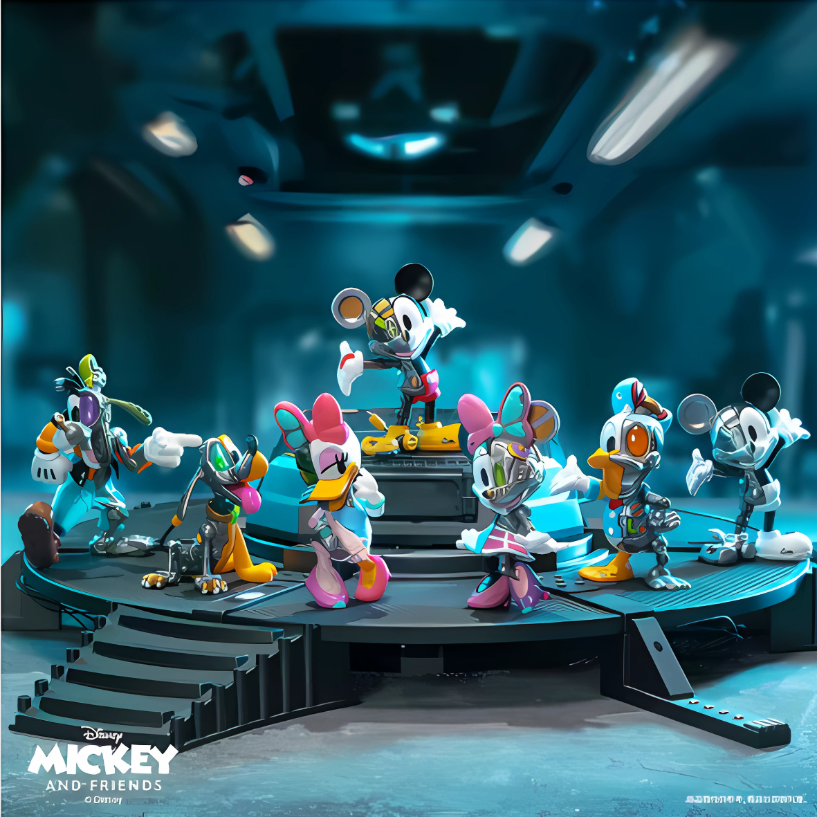 صندوق مفاجآت Mickey and Friends Cyborg من Disney – منظر آخر