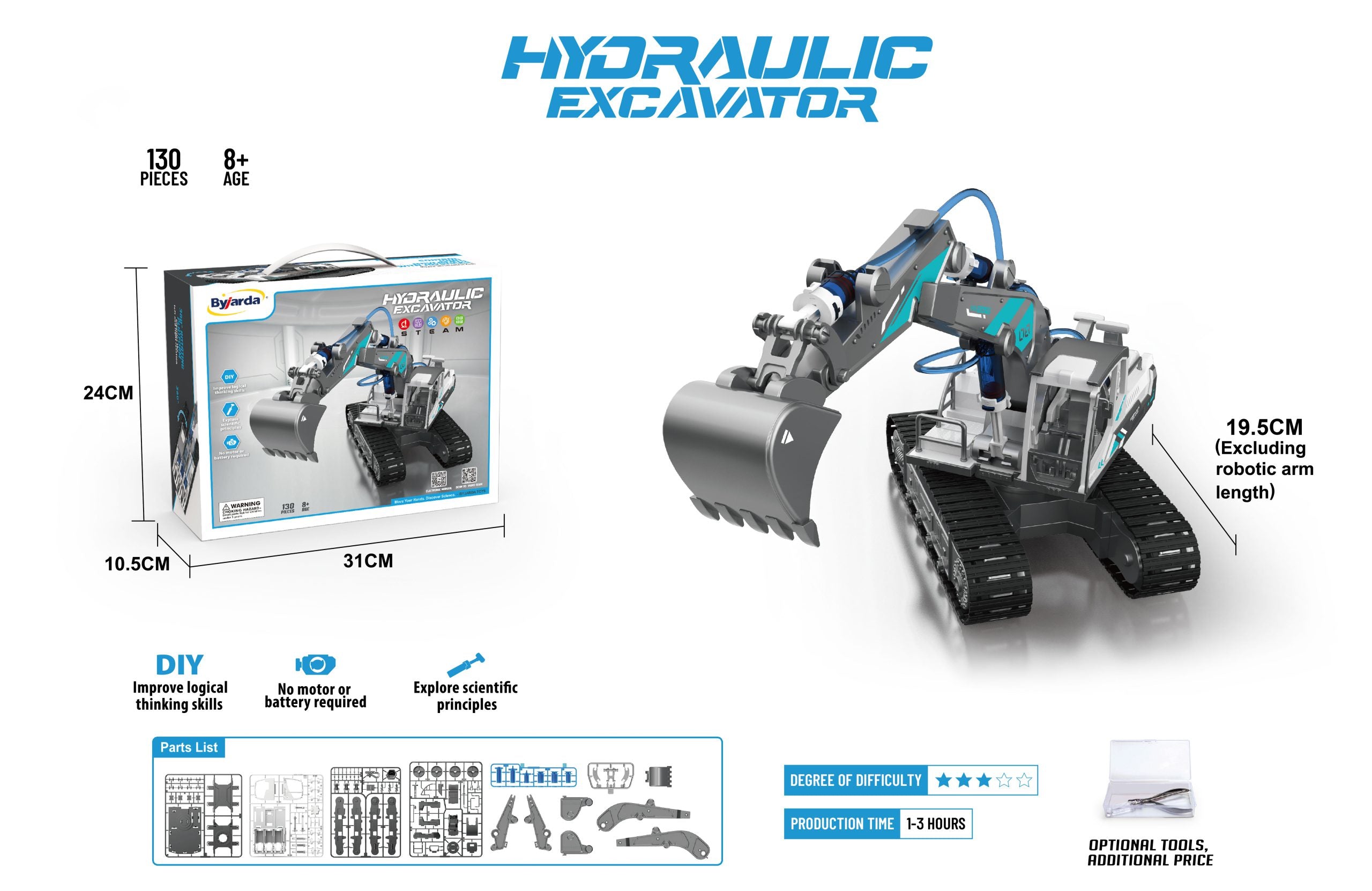 DIY 6*1 Hydraulic construction machine