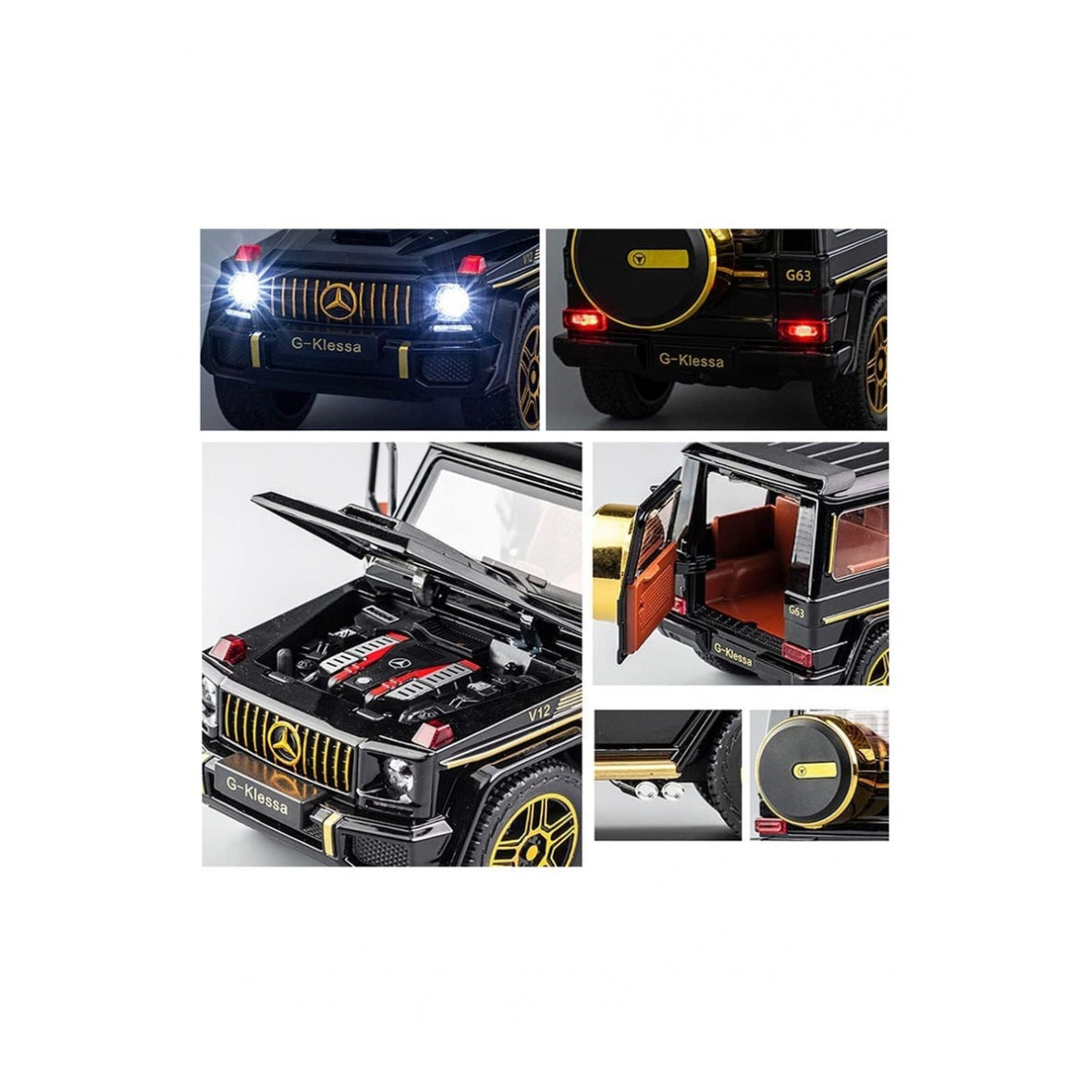 آلیاژ روی خودرو EROCK 1/24 بنز G63 AMG مدل