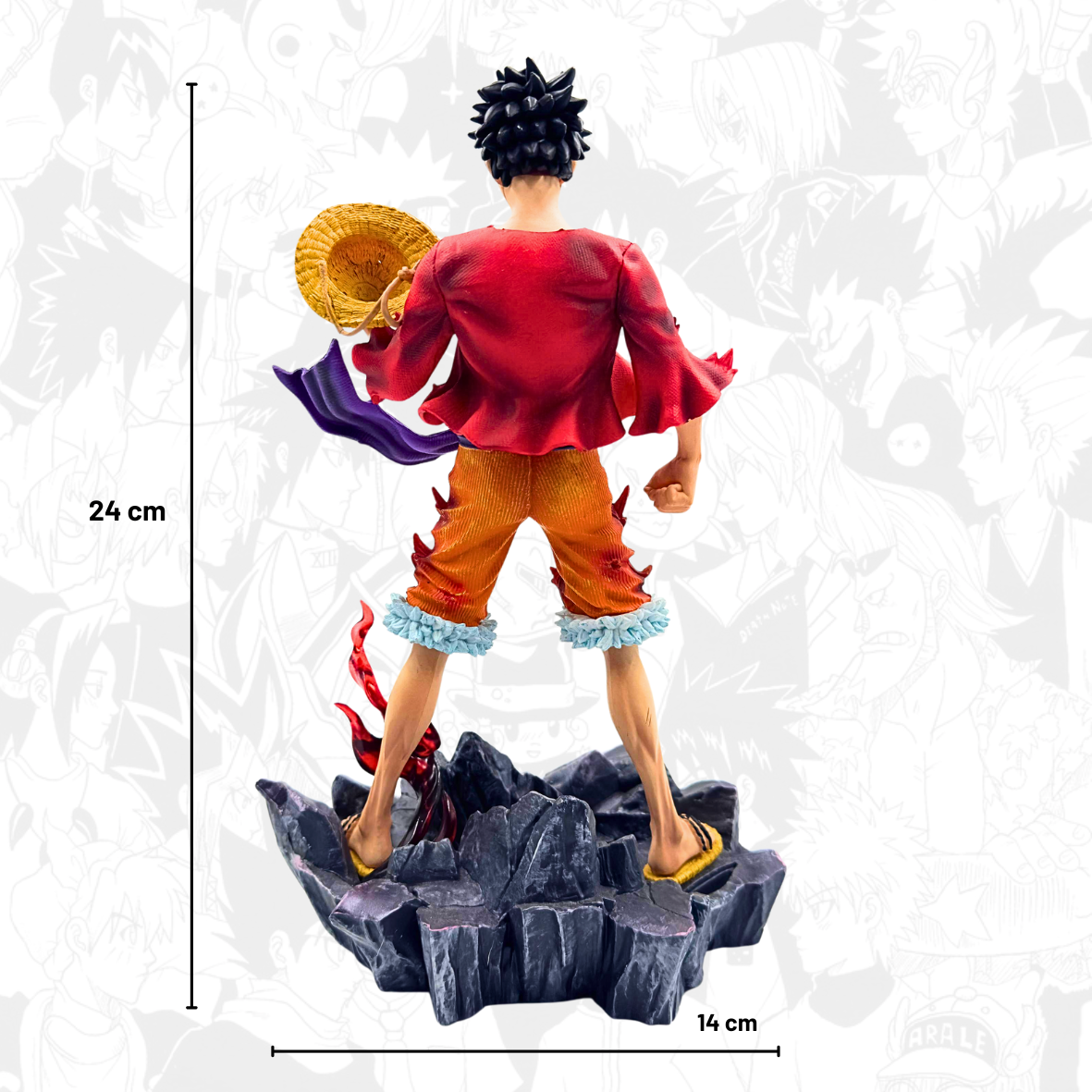 One Piece Monkey D. Luffy Action Figur – 14cm