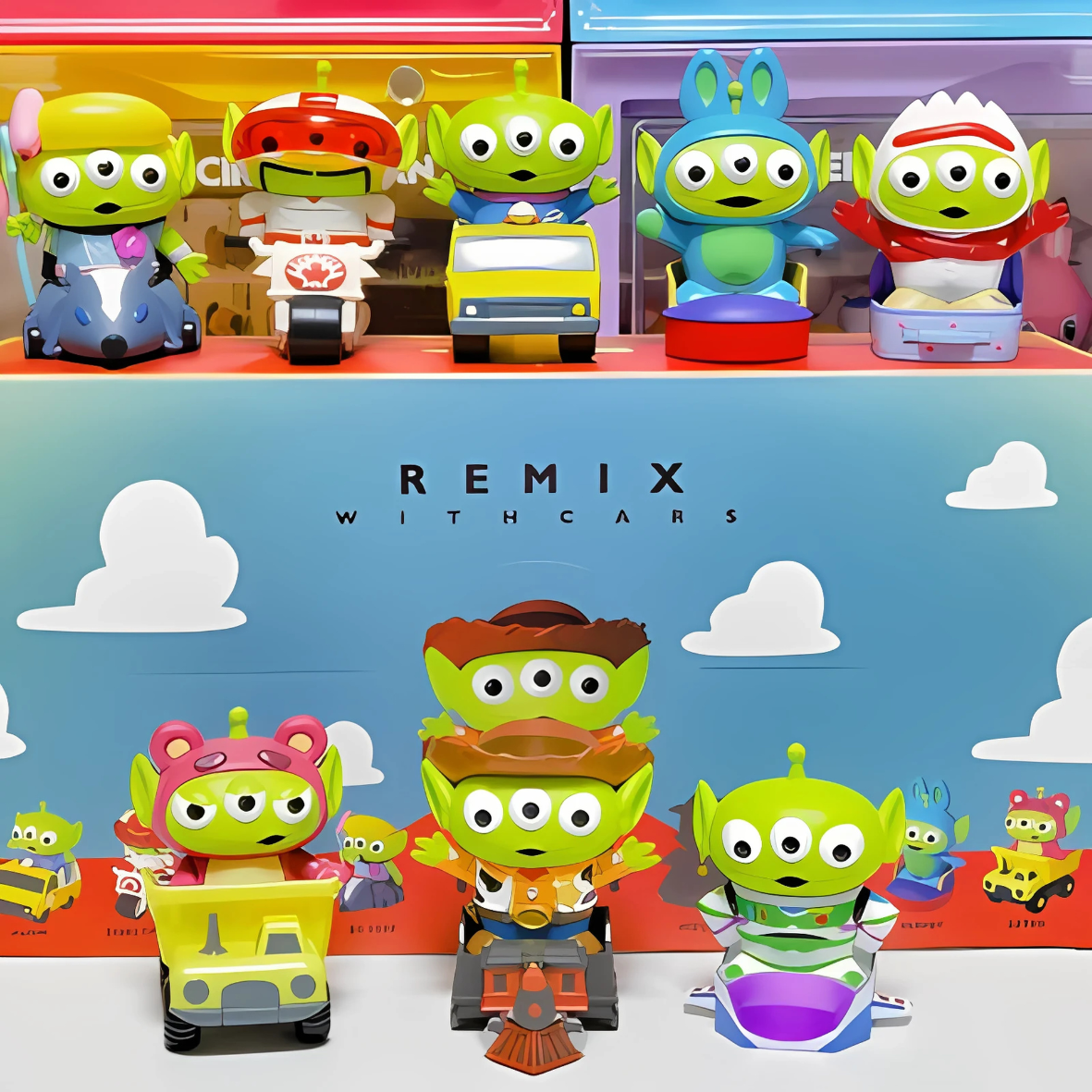 مجموعة Herocross المصغّرة Toy Story Alien Remix مع سيارات