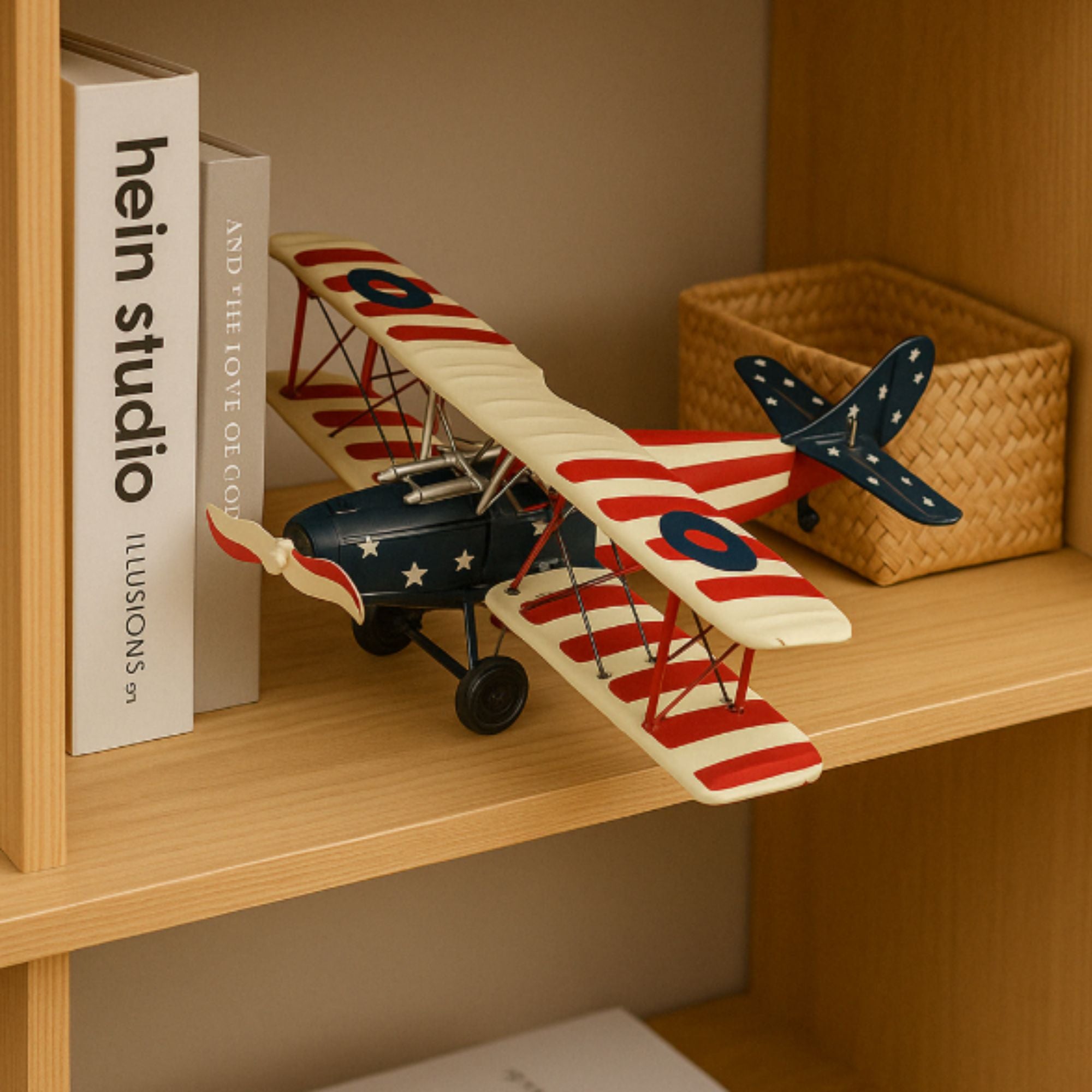 WallDector Retro Biplane Fighter