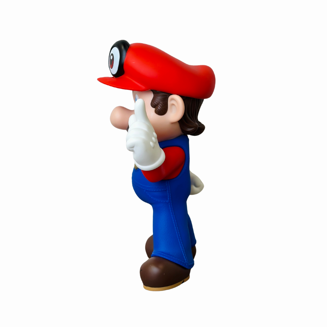 Cartoon Plumber Adventure Mario Figure Collectible Toy – Red Cap Hero Action Figurine for Kids & Collectors