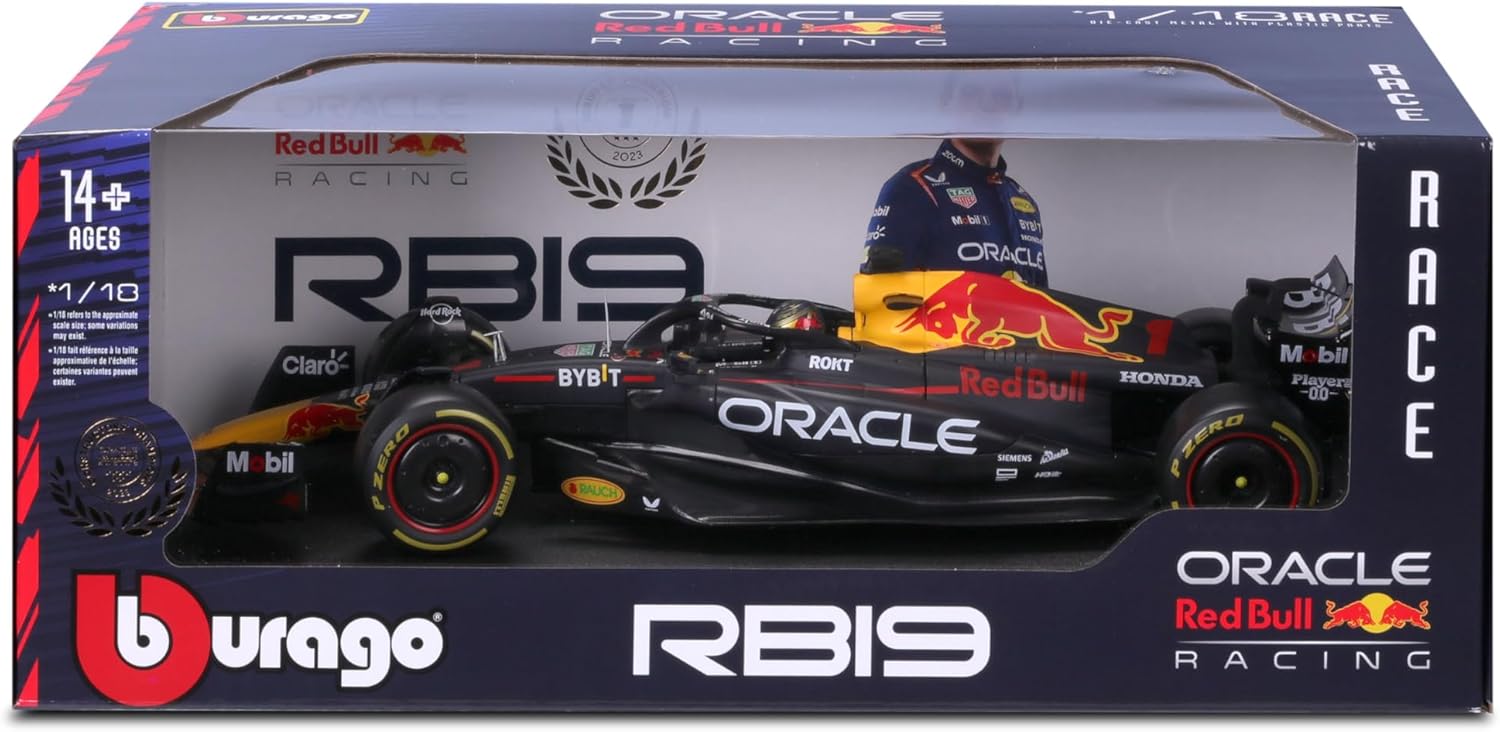 Bburago 1:18 Race Oracle Red Bull Racing RB19 w/Driver