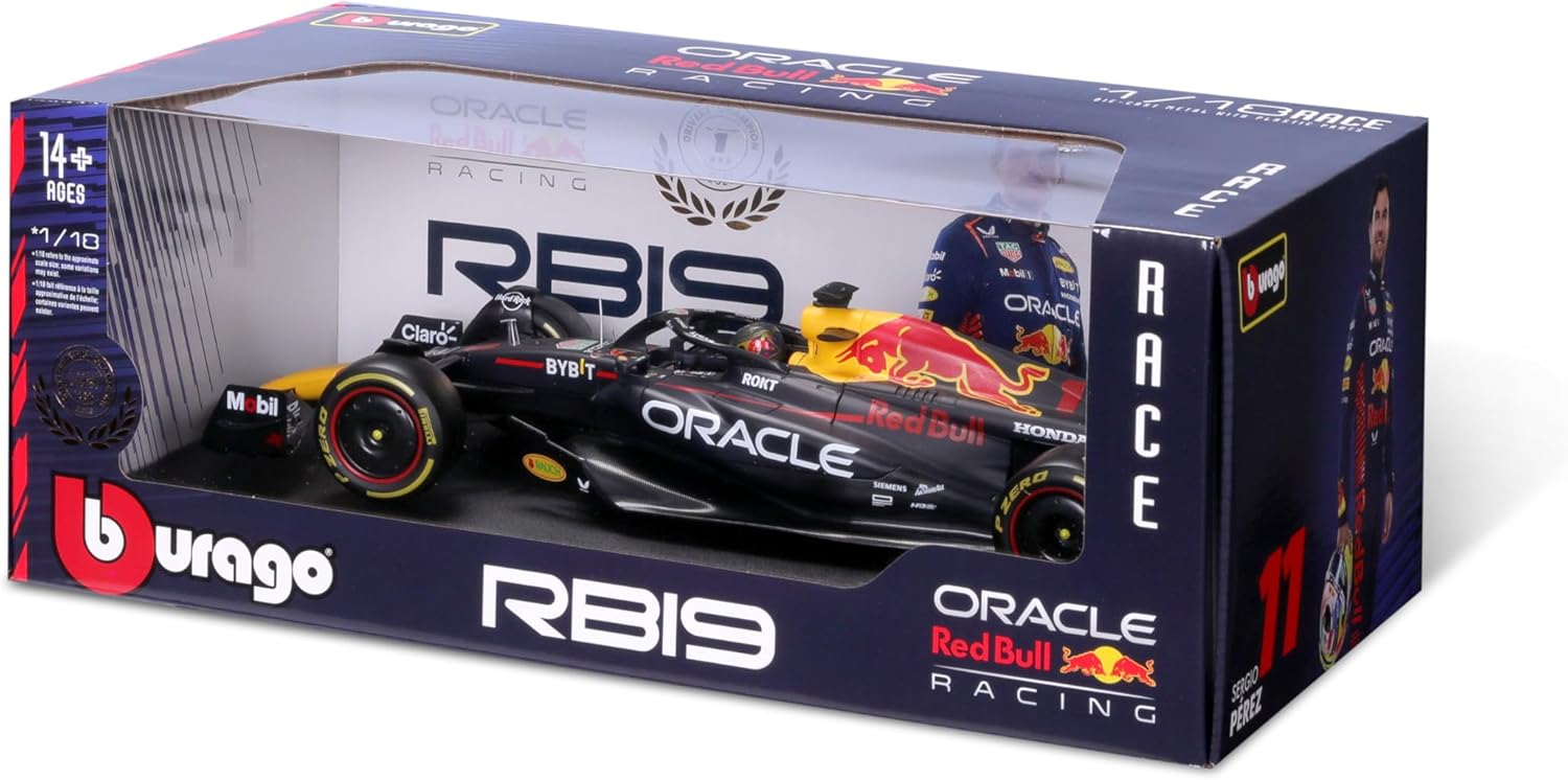 Bburago 1:18 Race Oracle Red Bull Racing RB19 w/Driver