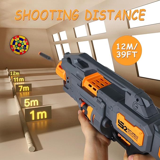BlazeStorm S2 Electric Soft Bullet Blaster – تفنگ دارت فوم اتوماتیک برای کودکان