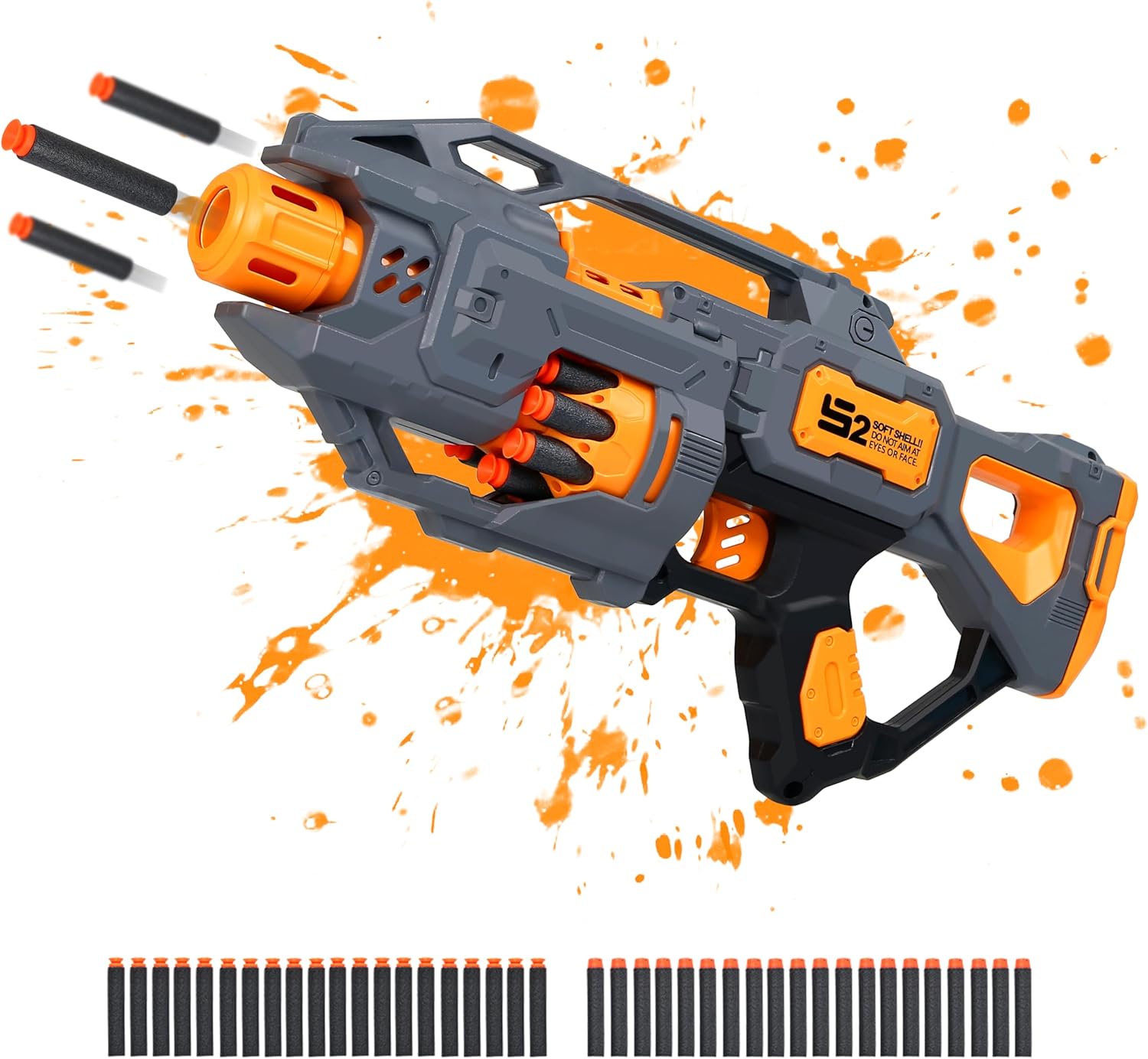 BlazeStorm S2 Electric Soft Bullet Blaster – تفنگ دارت فوم اتوماتیک برای کودکان