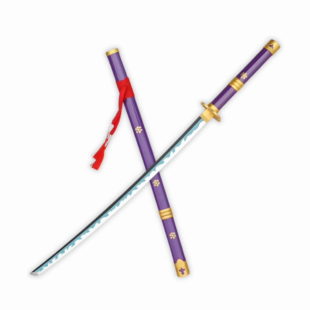 Enma Style Purple Katana Sword with Sheath – Anime Cosplay Collectible