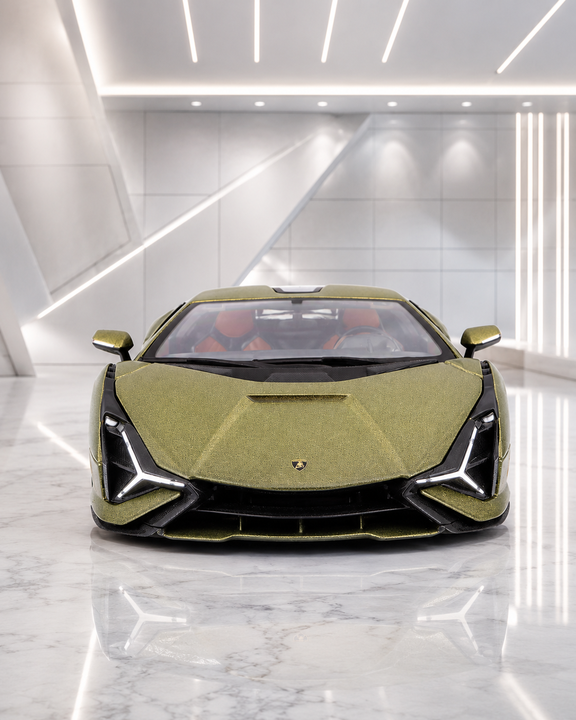 Bburago Lamborghini Sián FKP 37 Die-Cast Model Car 1:18 Scale – Metallic Green