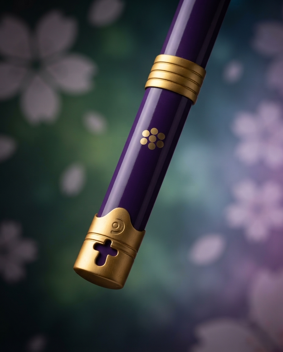 Enma Style Purple Katana Sword with Sheath – Anime Cosplay Collectible