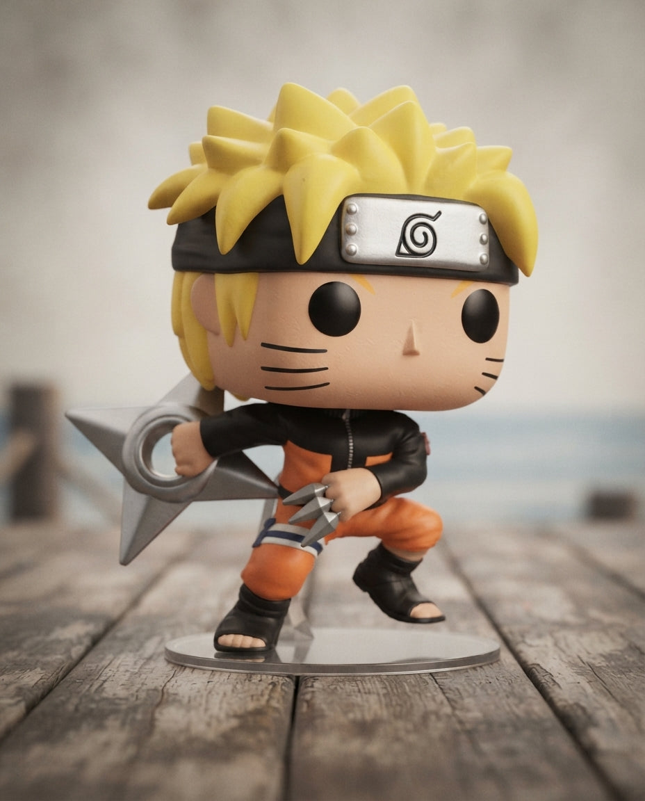 Funko Pop! Animation Naruto Shippuden Naruto Uzumaki #1843 vinyl figure holding a shuriken in window box