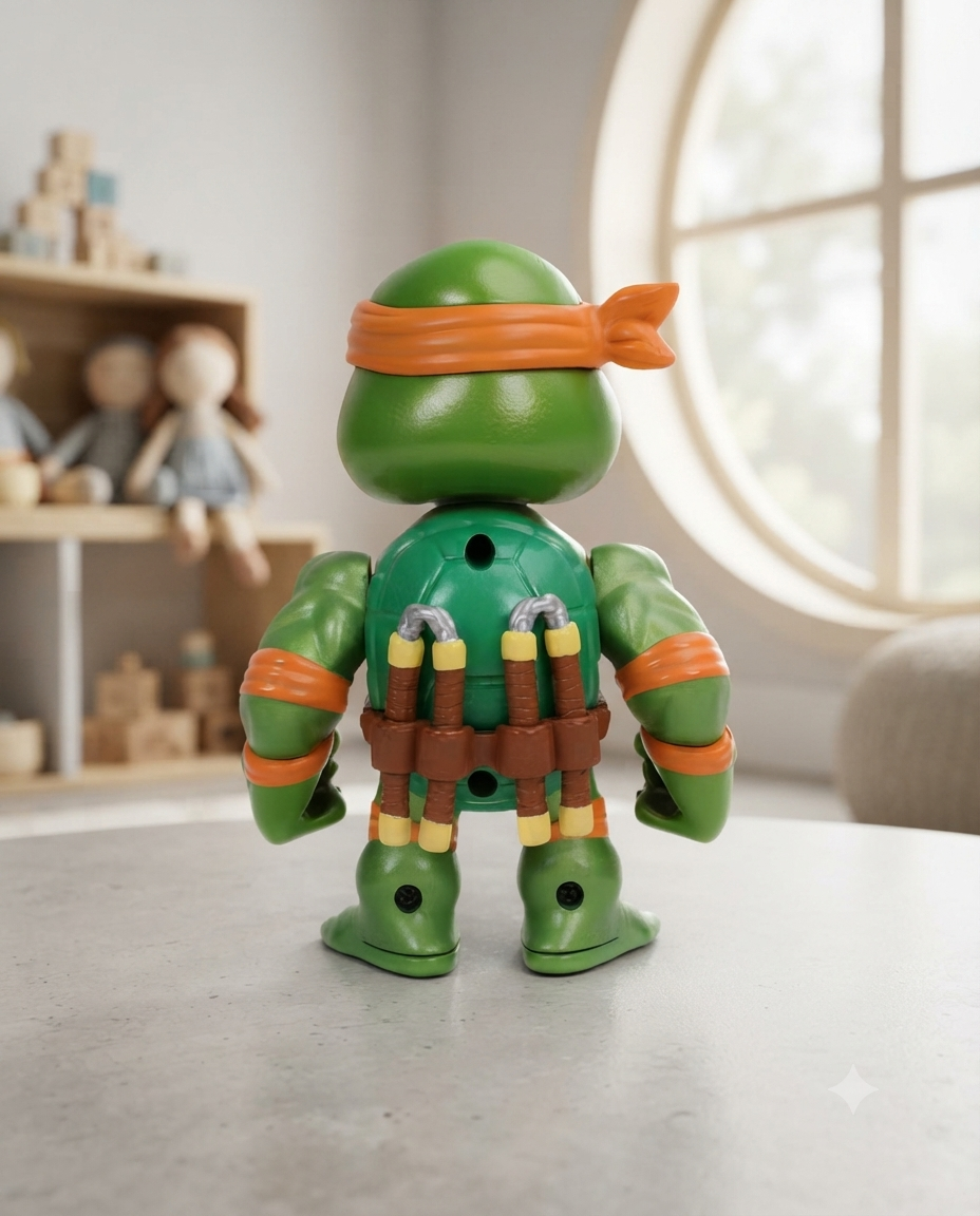 Teenage Mutant Ninja Turtles (TMNT) Michelangelo Action Figure Jada – alternate view