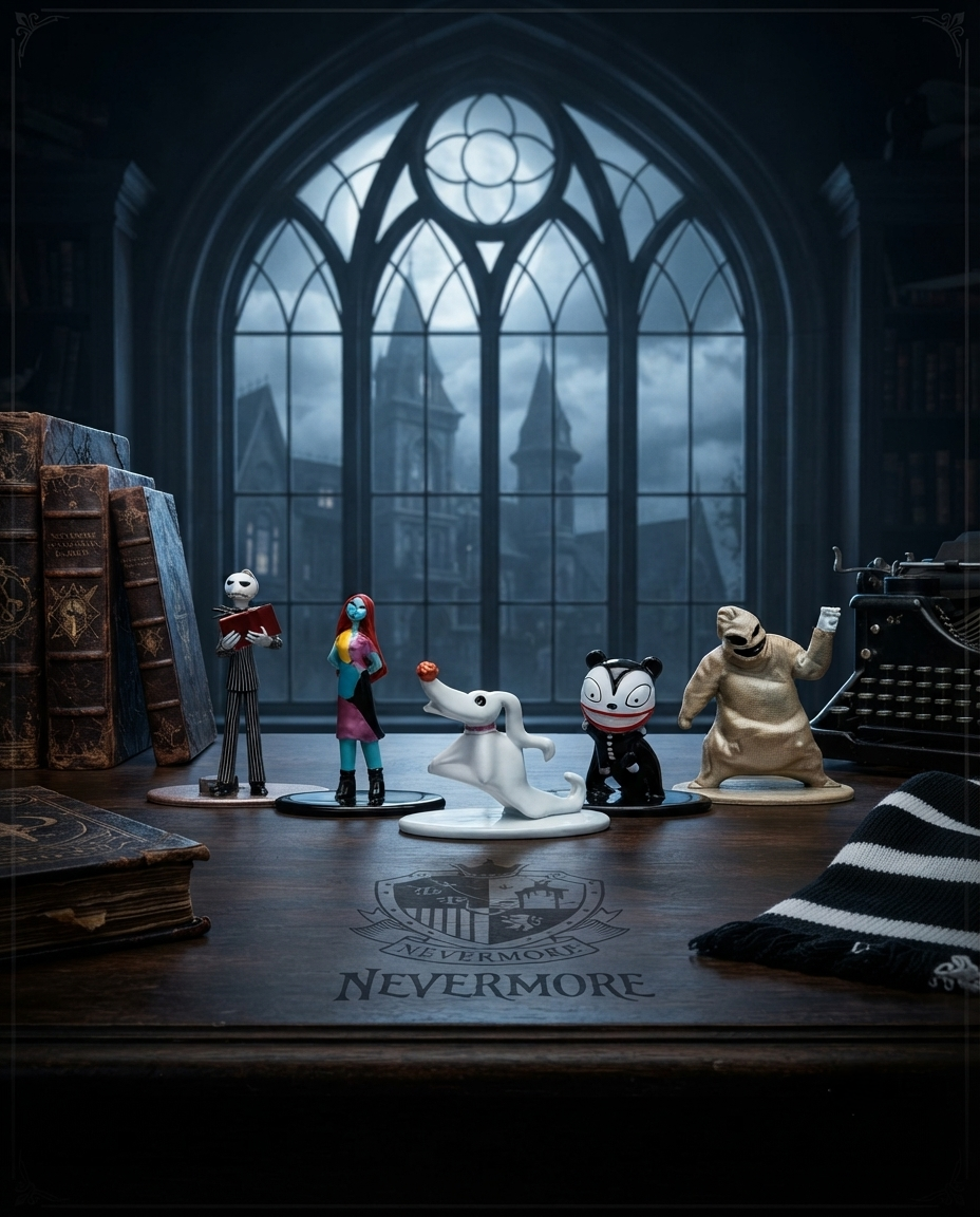 Nightmare Before Christmas Nano Metalfigs 18 Pack | 1.65 Inch Die-Cast Figures
