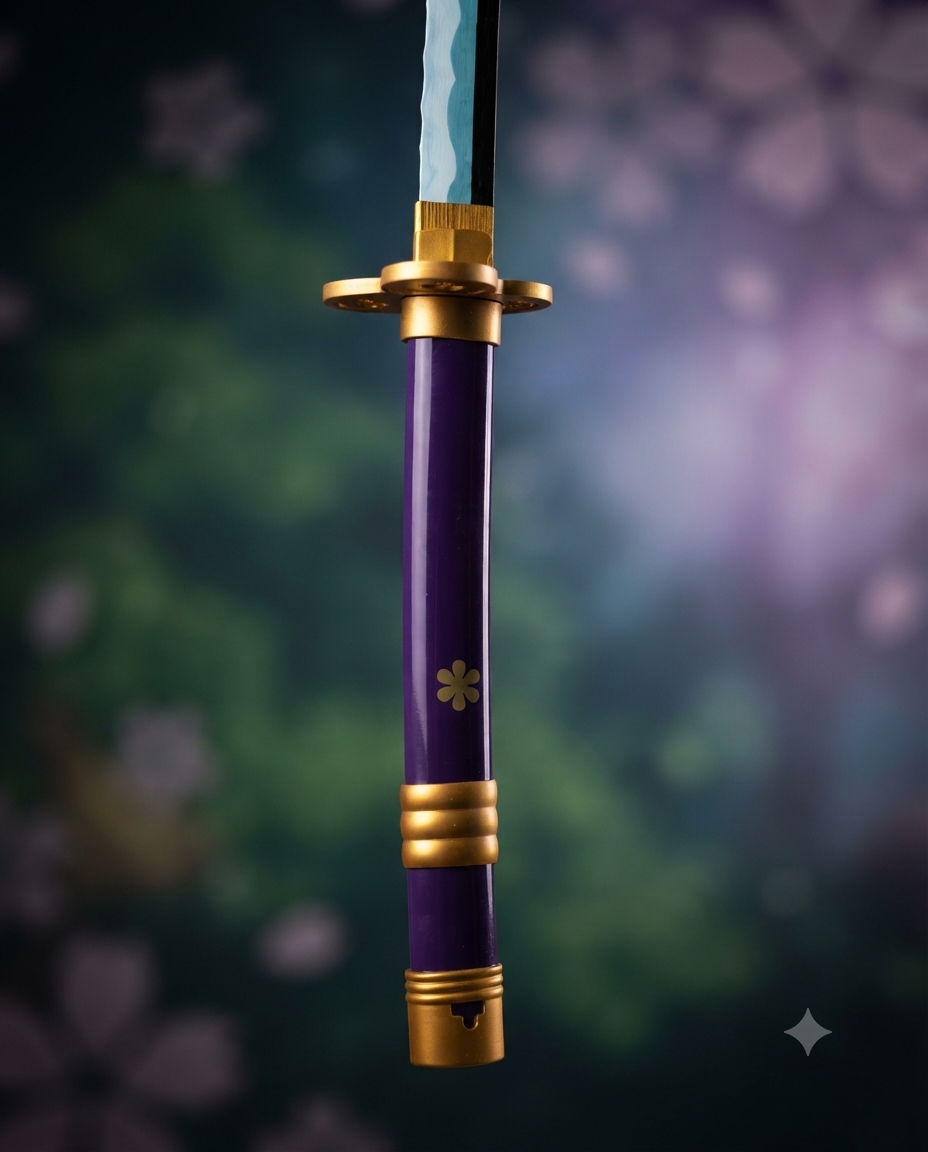 Enma Style Purple Katana Sword with Sheath – Anime Cosplay Collectible