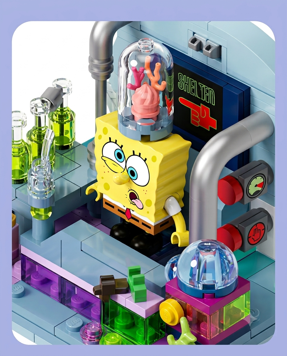 SEMBO Good Friends 2.0 – Plankton's Chum Bucket Playset (AB0051) – alternate view