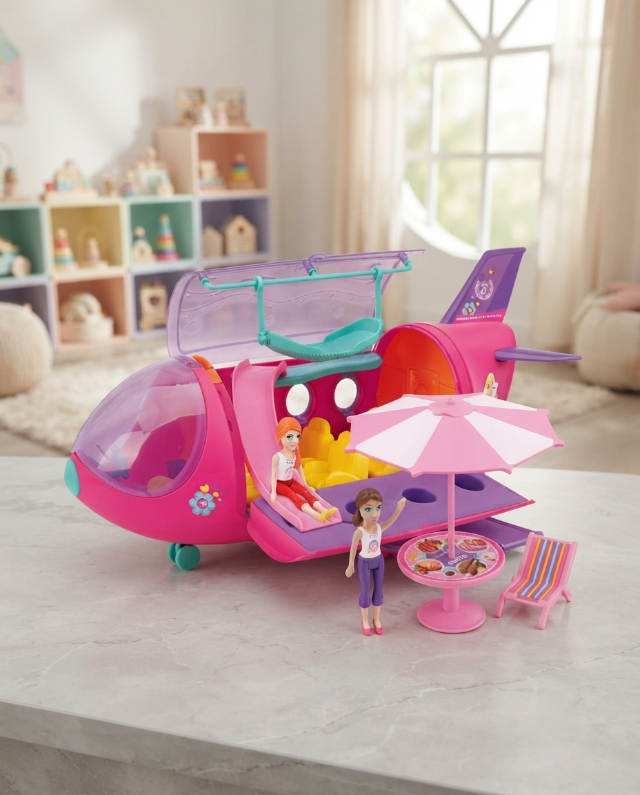 Mini Play Jet With Doll & ferniture