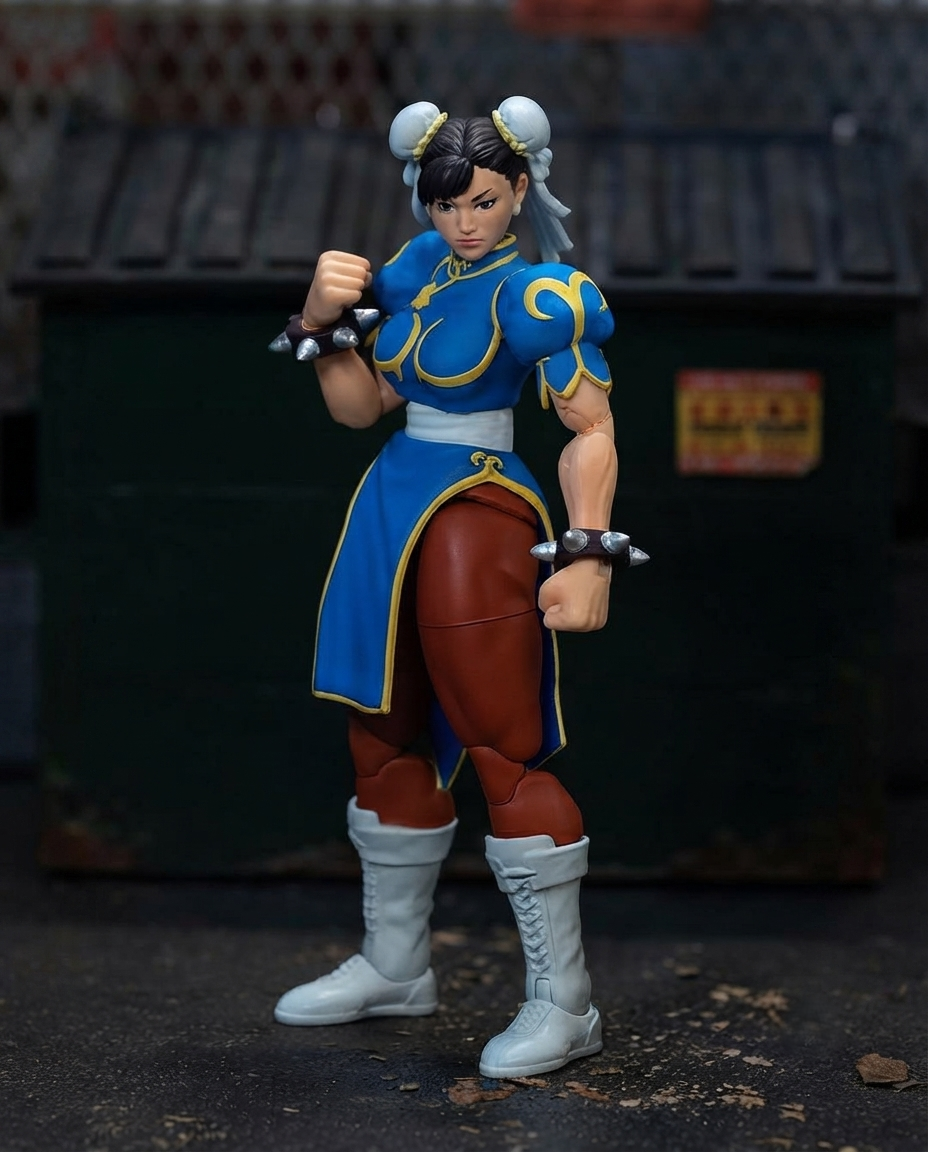 Jada Street Fighter II - Chun-Li Action Figure, 6 Inches