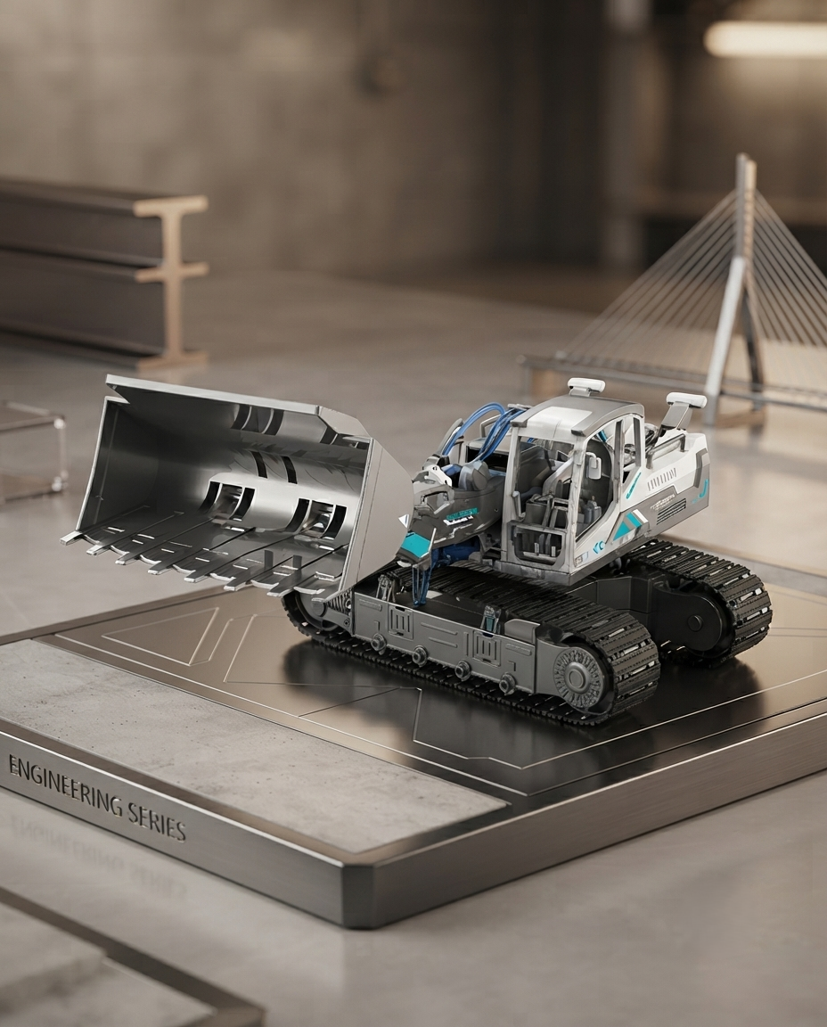 جرافة هيدروليكية يمكنك صنعها بنفسك