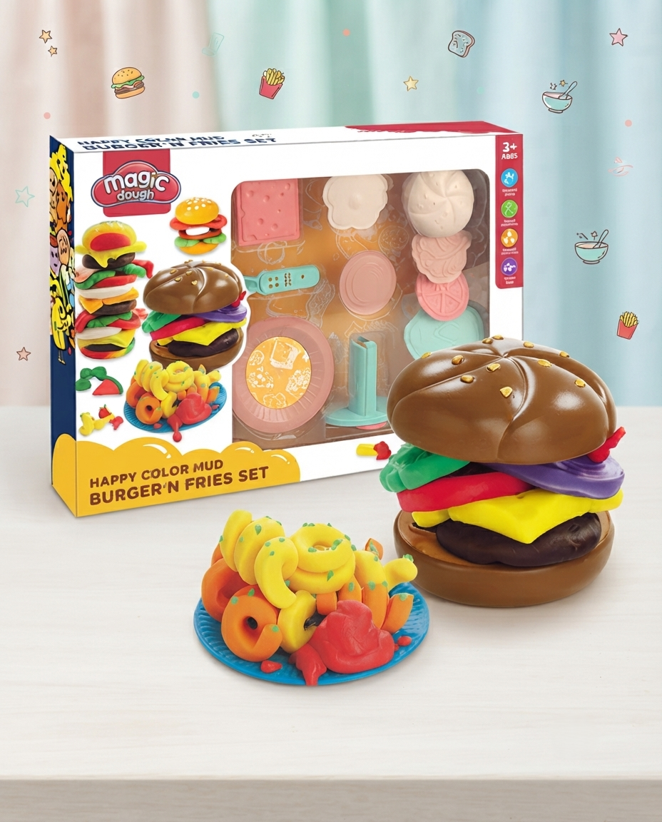 Magic burger and fries set – product view