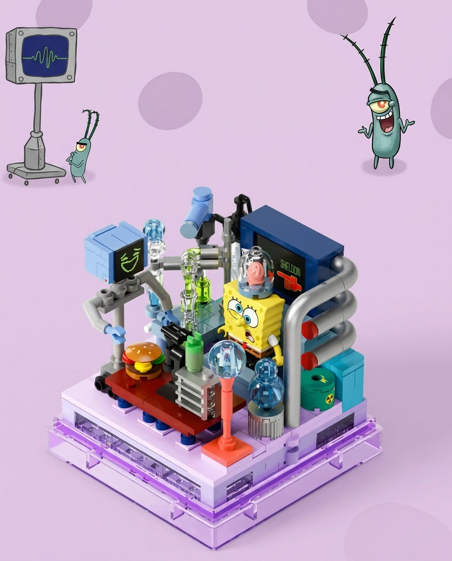 SEMBO Good Friends 2.0 – Plankton's Chum Bucket Playset (AB0051)