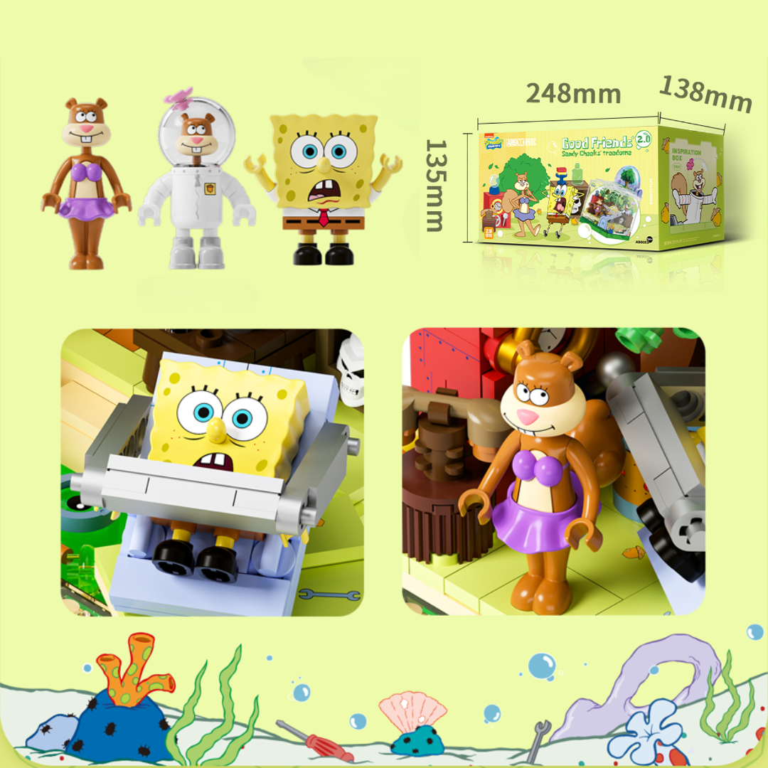 SEMBO Good Friends 2.0 – Sandy Cheeks' Treedome Playset (AB0053)