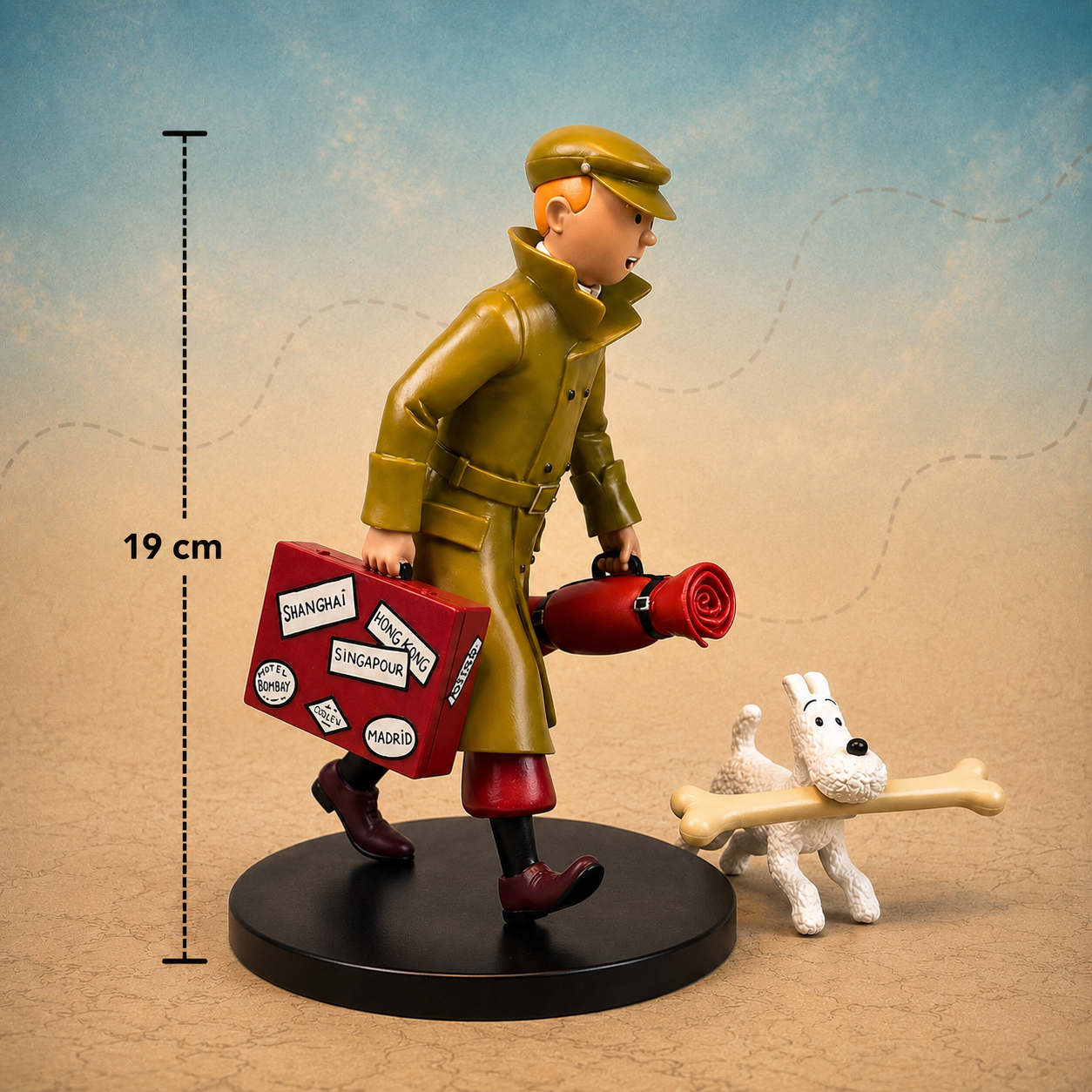 Tintin & Snowy Adventure PVC Figure