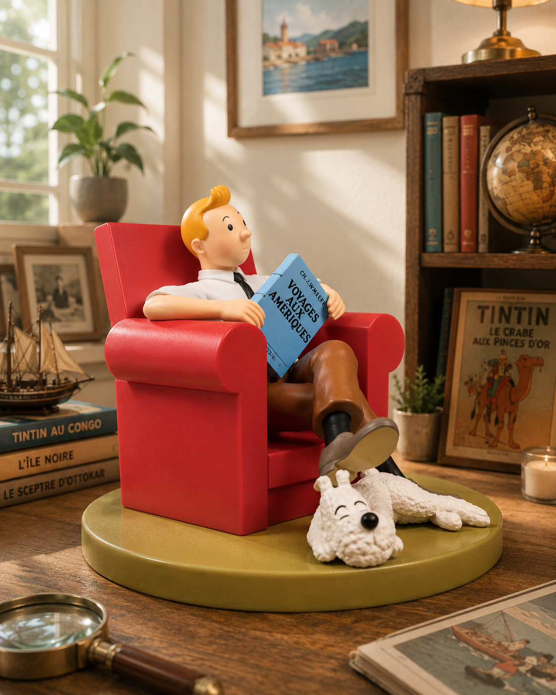 Tintin & Snowy Adventure PVC Figure