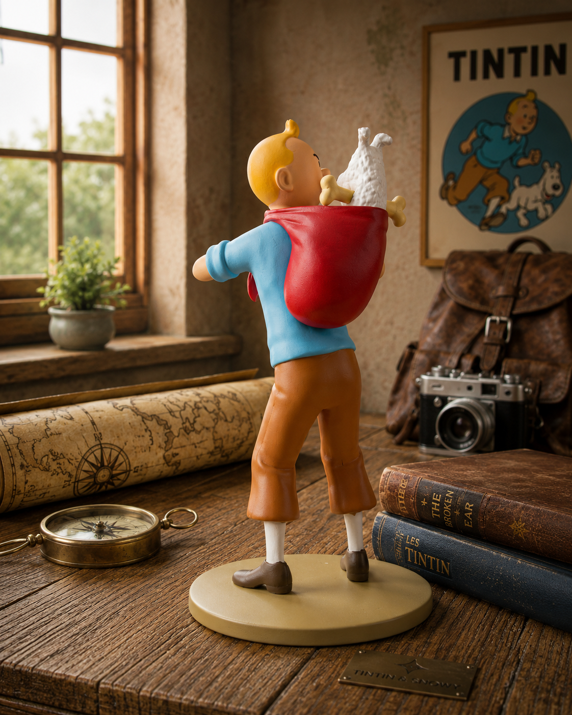 Tintin & Snowy Adventure PVC Figure