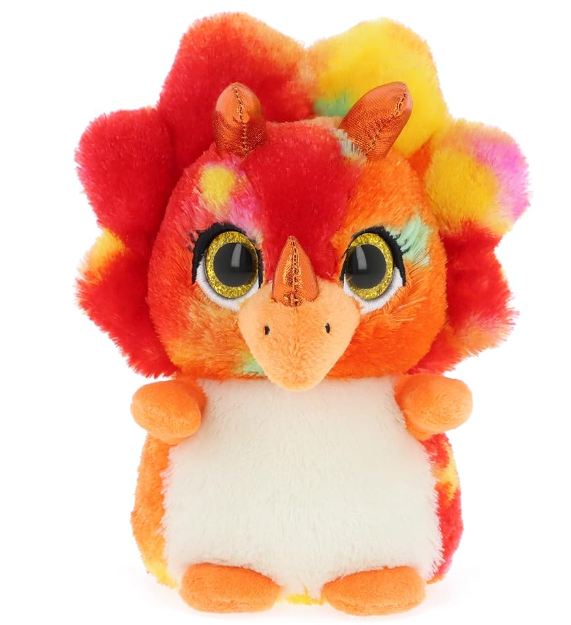 Keel Toys Motsu Triceratops – 14 cm Stuffed Plush Toy
