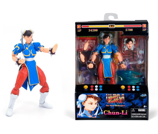 Jada Street Fighter II - Chun-Li Action Figure, 6 Inches