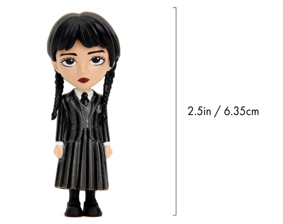 Jada WEDNESDAY 2.5 INCH COFFIN DELUXE BLIND BOX, Display,collect and play toys for Kids and Adults