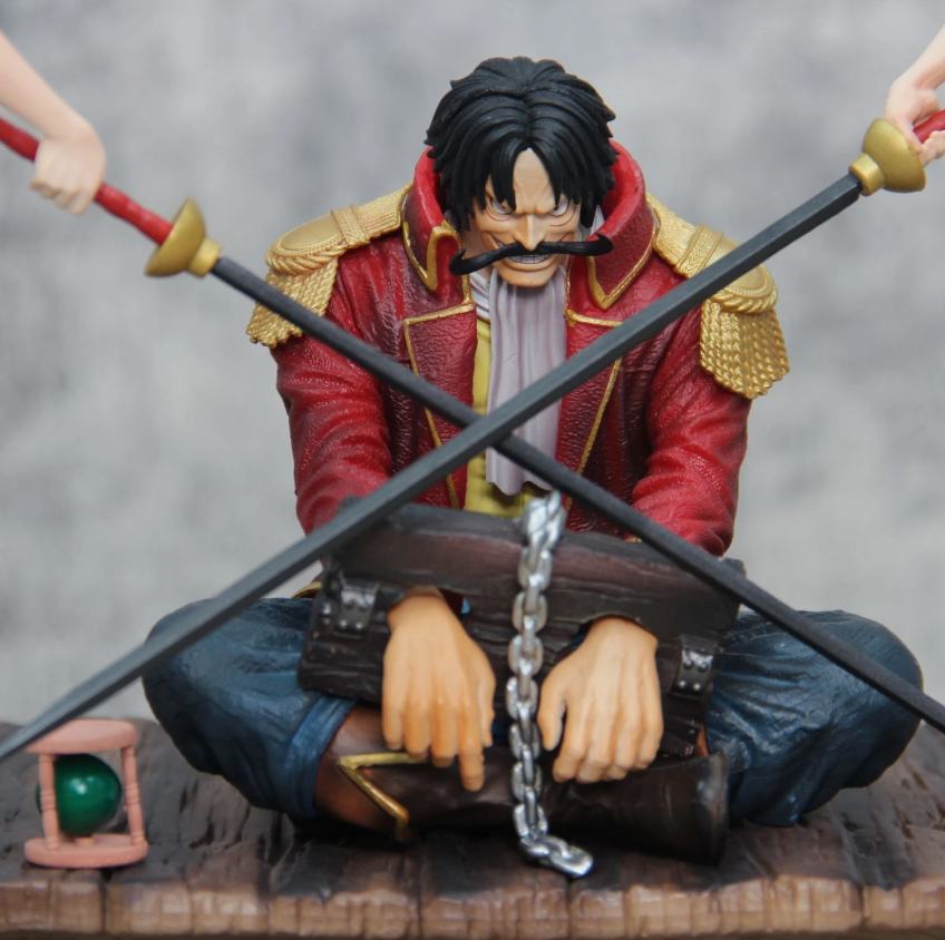 Anime One Piece Soldier's Execution Platform Handcuffs Gol D. Roger Model 26CM