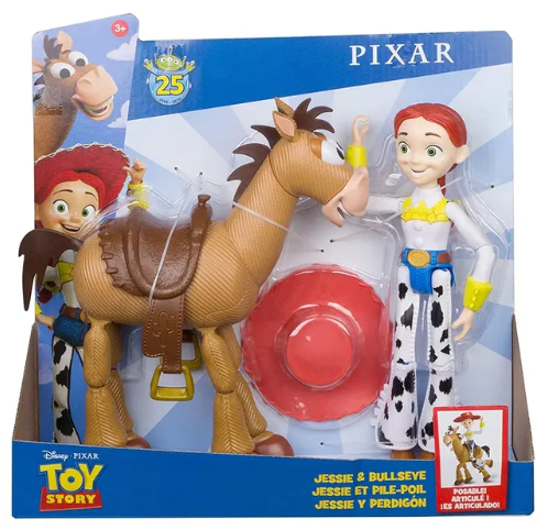 Toy Story GJH82 Disney Pixar Jessie and Bullseye, Pack of 2