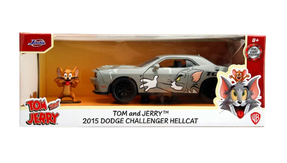 Tom & Jerry 2015 Dodge Challenger HellCat 1/24 Scale Model