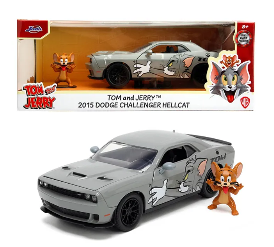Tom & Jerry 2015 Dodge Challenger HellCat 1/24 Scale Model
