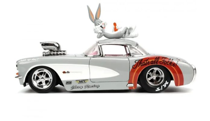 Jada Looney Tunes Bugs Bunny 1967 Chevrolet Corvette - 1:24 Scale Die-Cast Model