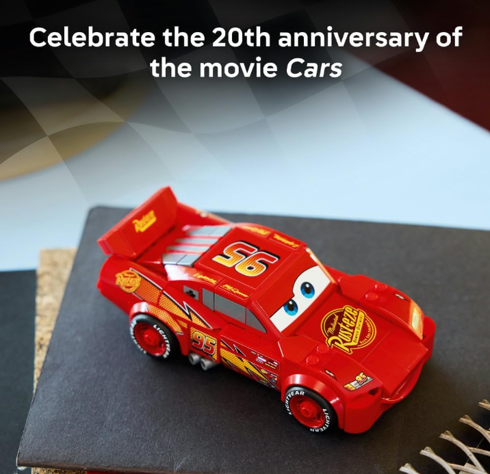 LEGO Speed Champions 77255 Lightning McQueen – 270-Piece Building Set
