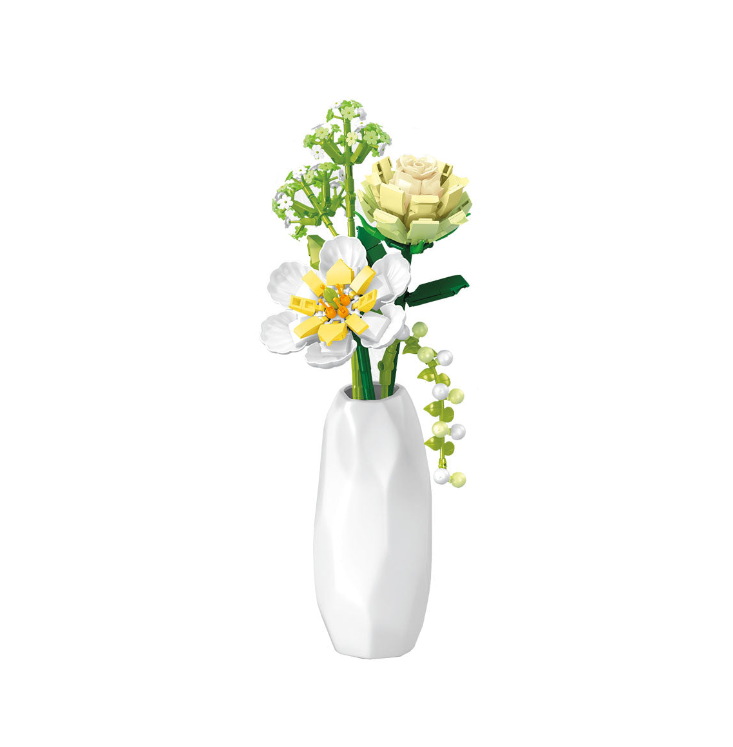 Sembo 611067 Block Florist Spring Green & Flower - 331-Piece Building Set