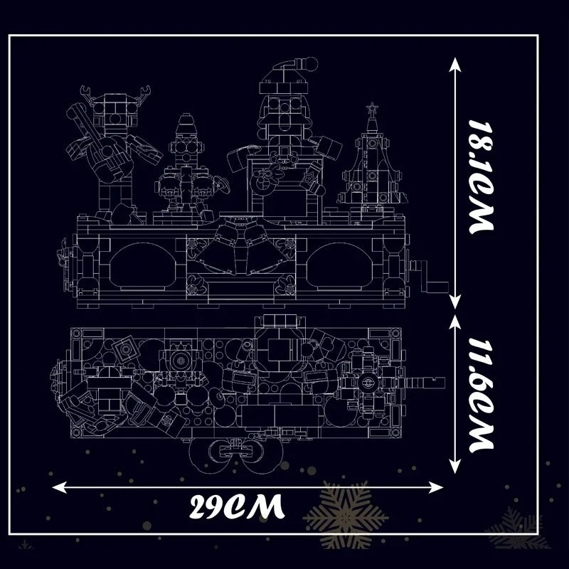 ست ساختمان گروه کارناوال کریسمس MOLD KING 10162