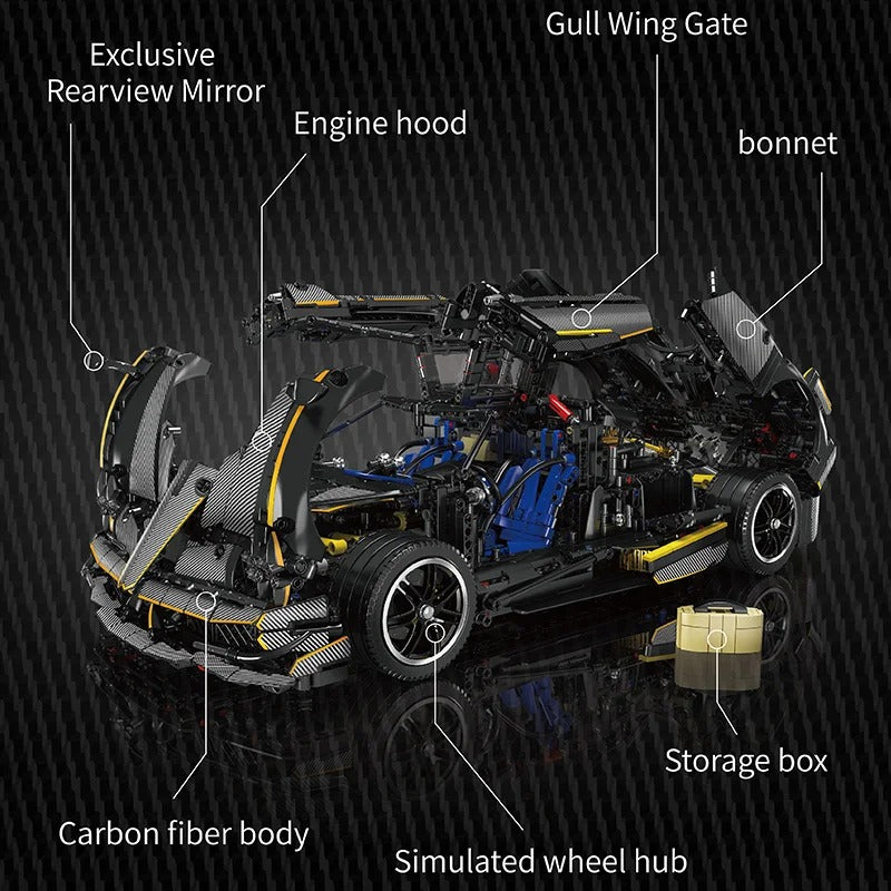 ست ساختمان مدل هایپر ماشین Huayra Mold King 13182