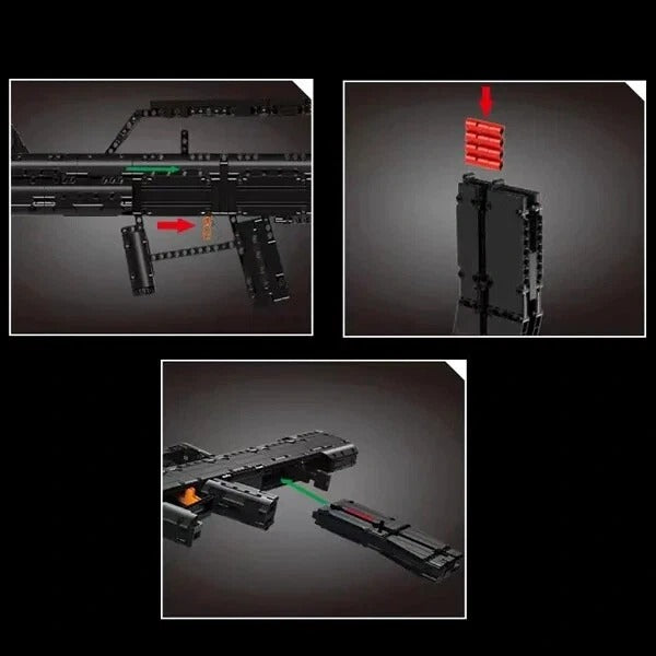تفنگ بلوک های ساختمانی Mold King – تفنگ اتوماتیک Norinco QBZ-95