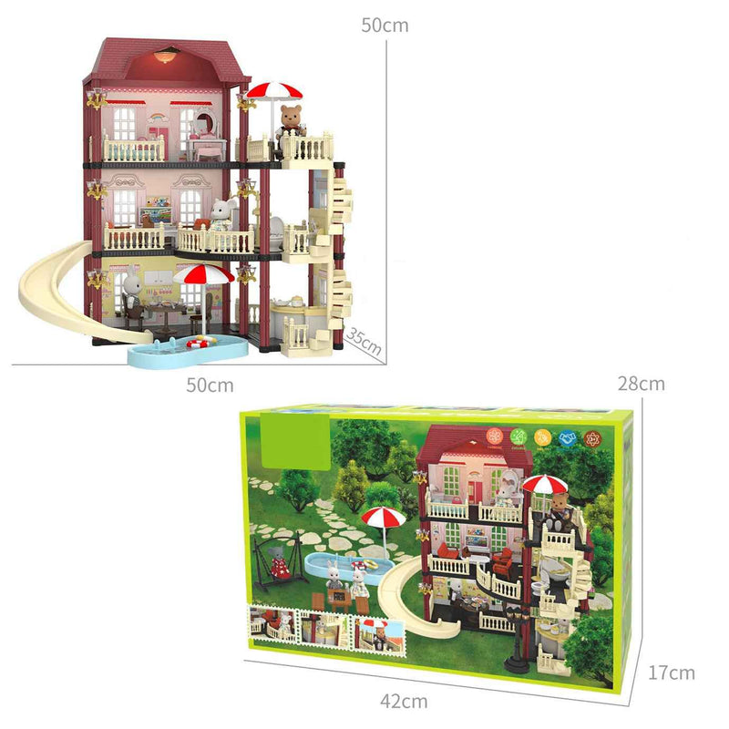 3 in 1 DIY Koala Diary (koala town) Luxury Holiday Villas model, with 212 pcs for 3+ years